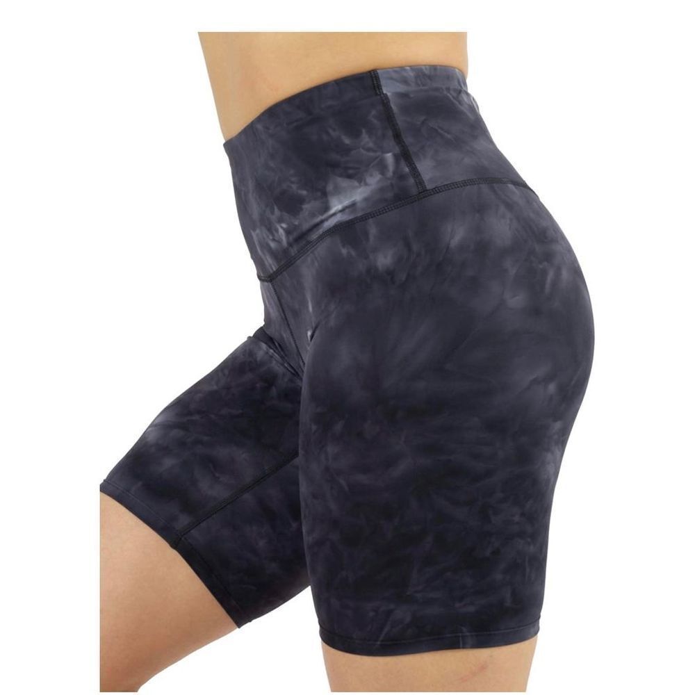 AJISAI Biker Shorts for Women,High Waisted Print Yoga Workout Compression Shorts